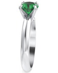 Inel de Logodnă Solitaire Heritage din Aur 18k cu Moissanite Verde de 1 ct din Platina - Castelo.ro