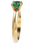 Inel de Logodnă Solitaire Heritage din Aur 18k cu Moissanite Verde de 1 ct din 18k Aur Galben - Castelo.ro