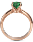 Inel de Logodnă Solitaire Heritage din Aur 18k cu Moissanite Verde de 1 ct din 18k Aur Roz - Castelo.ro