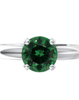 Inel de Logodnă Solitaire Heritage din Aur 18k cu Moissanite Verde de 1 ct din Platina - Castelo.ro