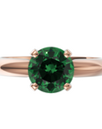 Inel de Logodnă Solitaire Heritage din Aur 18k cu Moissanite Verde de 1 ct din 18k Aur Roz - Castelo.ro