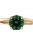 Inel de Logodnă Solitaire Heritage din Aur 18k cu Moissanite Verde de 1 ct din 18k Aur Galben - Castelo.ro