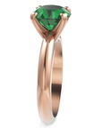 Inel de Logodnă Solitaire Heritage din Aur 14k cu Moissanite Verde de 2 ct din 14k Aur Roz - Castelo.ro