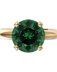 Inel de Logodnă Solitaire Heritage din Aur 14k cu Moissanite Verde de 2 ct din 14k Aur Galben - Castelo.ro