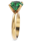 Inel de Logodnă Solitaire Heritage din Aur 18k cu Smarald Creat în Laborator de 3 ct din 18k Aur Galben - Castelo.ro