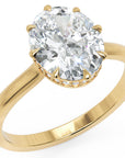 Inel de Logodnă Solitaire 'L'Amour' cu Diamant Natural Oval de 1.8 ct din 18k Aur Galben - Castelo.ro
