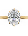 Inel de Logodnă Solitaire 'L'Amour' cu Diamant Natural Oval de 1.8 ct din 18k Aur Galben - Castelo.ro
