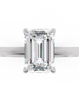 Inel de Logodnă Solitaire Radiant din Aur 18k cu Moissanit de 1.2 ct din Platina - Castelo.ro