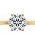 Inel de Logodnă Solitaire Rotund din Aur 14k cu Moissanit de 1.3 ct din 14k Aur Galben - Castelo.ro