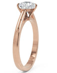 Inel de Logodnă Solitaire Heart din Aur 14k cu Moissanit de 0.8 ct din 14k Aur Roz - Castelo.ro