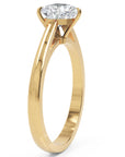 Inel de Logodnă Solitaire Heart din Aur 14k cu Moissanit de 0.8 ct din 14k Aur Galben - Castelo.ro
