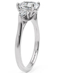 Inel de Logodnă L'Amour din Aur 14k cu Trei Moissanite de 1.7 ct din 14k Aur Alb - Castelo.ro