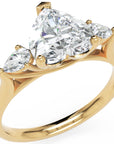 Inel de Logodnă Eternal Heart cu Trei Diamante Create în Laborator de 1.7 ct