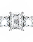 Inel de Logodnă Duchesse Éclat Pave din Aur 14k cu Diamante Naturale Radiant și Rotunde de 2.67 ct