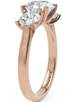 Inel de Logodnă Vicomtesse Élise cu Trei Diamante Naturale Rotunde de 2.41 ct