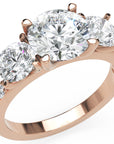 Inel de Logodnă Comtesse Éclat Pavé cu Trei Diamante Naturale de 2.63 ct