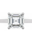 Inel de Logodnă Duchesse Carrée din Aur 14k cu Moissanite Pătrat cu Tăietură Emerald de 1.47 ct din 14k Aur Alb - Castelo.ro