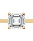 Inel de Logodnă Duchesse Carrée din Aur 14k cu Moissanite Pătrat cu Tăietură Emerald de 1.47 ct din 14k Aur Galben - Castelo.ro