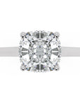 Inel de Logodnă Duchesse Céleste din Aur 14k cu Moissanite Cushion de 1.53 ct