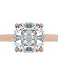 Inel de Logodnă Duchesse Céleste din Aur 14k cu Moissanite Cushion de 1.53 ct
