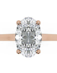 Inel de Logodnă Duchesse Éléonore din Aur 14k cu Moissanite Oval de 1.45 ct