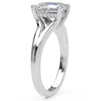 Inel de Logodnă Medici din Aur 18k cu Diamant Creat în Laborator Emerald de 1.5 ct din Platina - Castelo.ro