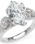 Inel de Logodnă Schönbrunn din Aur 14k cu Diamant Creat în Laborator Oval de 2 ct din 14k Aur Alb - Castelo.ro
