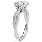 Inel de Logodnă Wittelsbach din Aur 18k cu Diamant Creat în Laborator Round de 2.5 ct din Platina - Castelo.ro