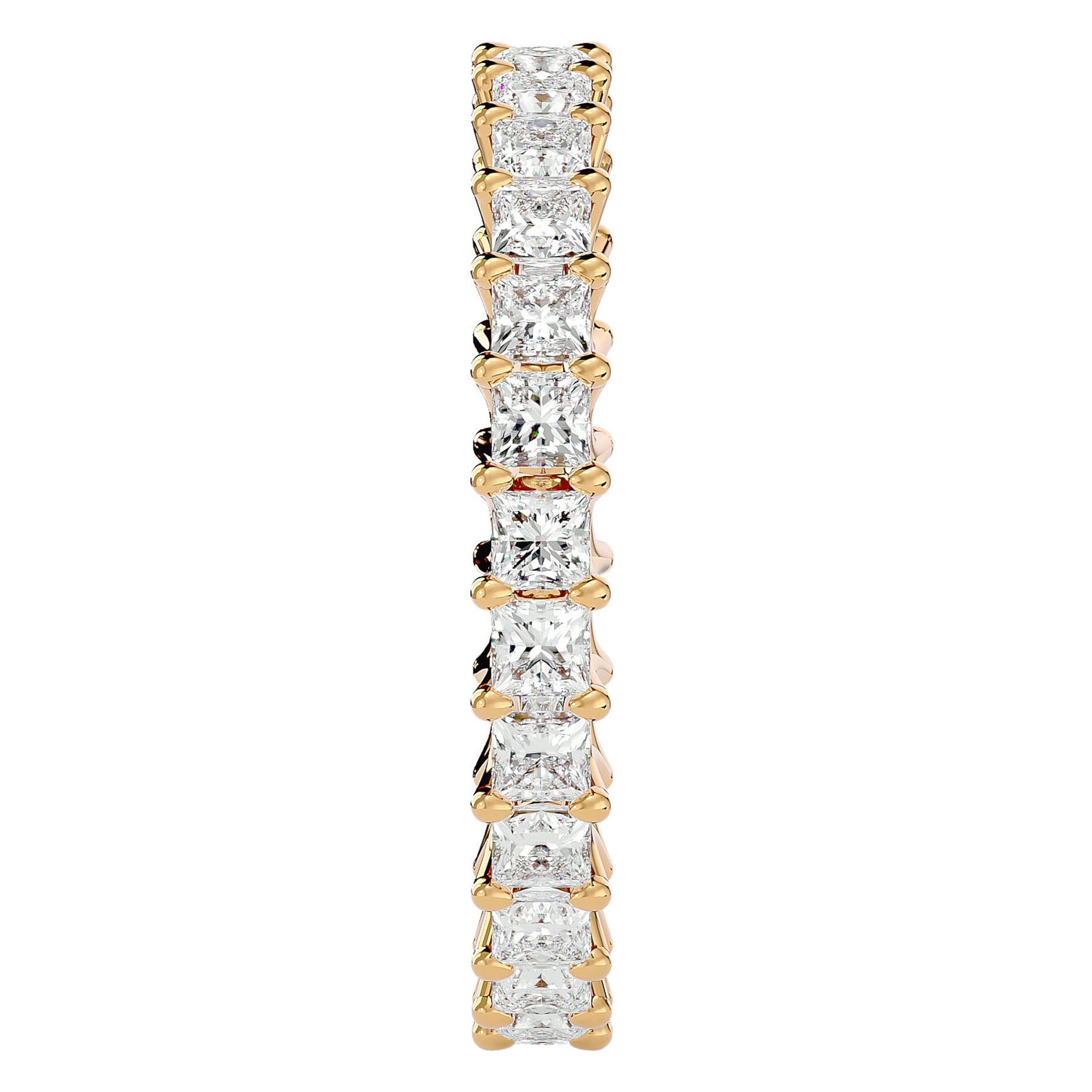 Inel Eternity din Aur 14k cu Diamante Create în Laborator de 1.93 ct din 14k Aur Galben - Castelo.ro