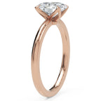 Inel de Logodnă Knightsbridge din Aur 14k cu Moissanite Oval de 1.5 ct din 14k Aur Roz - Castelo.ro