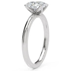 Inel de Logodnă Knightsbridge din Aur 14k cu Diamant Creat în Laborator Oval de 1 ct din 14k Aur Alb - Castelo.ro