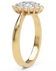 Inel de Logodnă Dorchester din Aur 14k cu Diamant Natural Oval de 1 ct din 14k Aur Galben - Castelo.ro