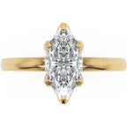 Inel de Logodnă Marylebone din Aur 14k cu Diamant Creat în Laborator Marquise de 1.5 ct din 14k Aur Galben - Castelo.ro