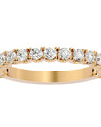 Verighetă Eternity cu Moissanite Brilliant de 0.79 ct din 18k Aur Galben - Castelo.ro