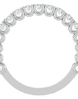 Verighetă Eternity cu Moissanite Brilliant de 0.79 ct din Platina - Castelo.ro