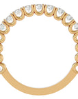 Verighetă Eternity din Aur 14k cu Diamante Create în Laborator Brilliant de 0.79 ct din 14k Aur Galben - Castelo.ro