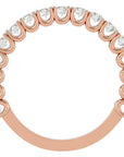 Verighetă Eternity din Aur 14k cu Diamante Create în Laborator Brilliant de 0.79 ct din 14k Aur Roz - Castelo.ro