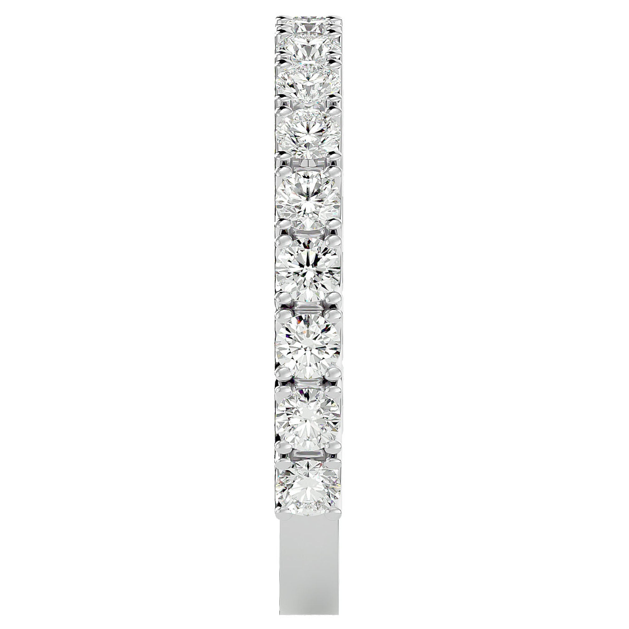Verighetă Eternity cu Moissanite Brilliant de 0.79 ct din Platina - Castelo.ro