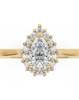 Inel de Logodnă St. Moritz din Aur 18k cu Diamant Creat în Laborator Pear de 0.3 ct din 18k Aur Galben - Castelo.ro