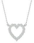 Lanț cu Pandantiv Inimă Eternă Moissanite de 0.46 ct din - Castelo.ro
