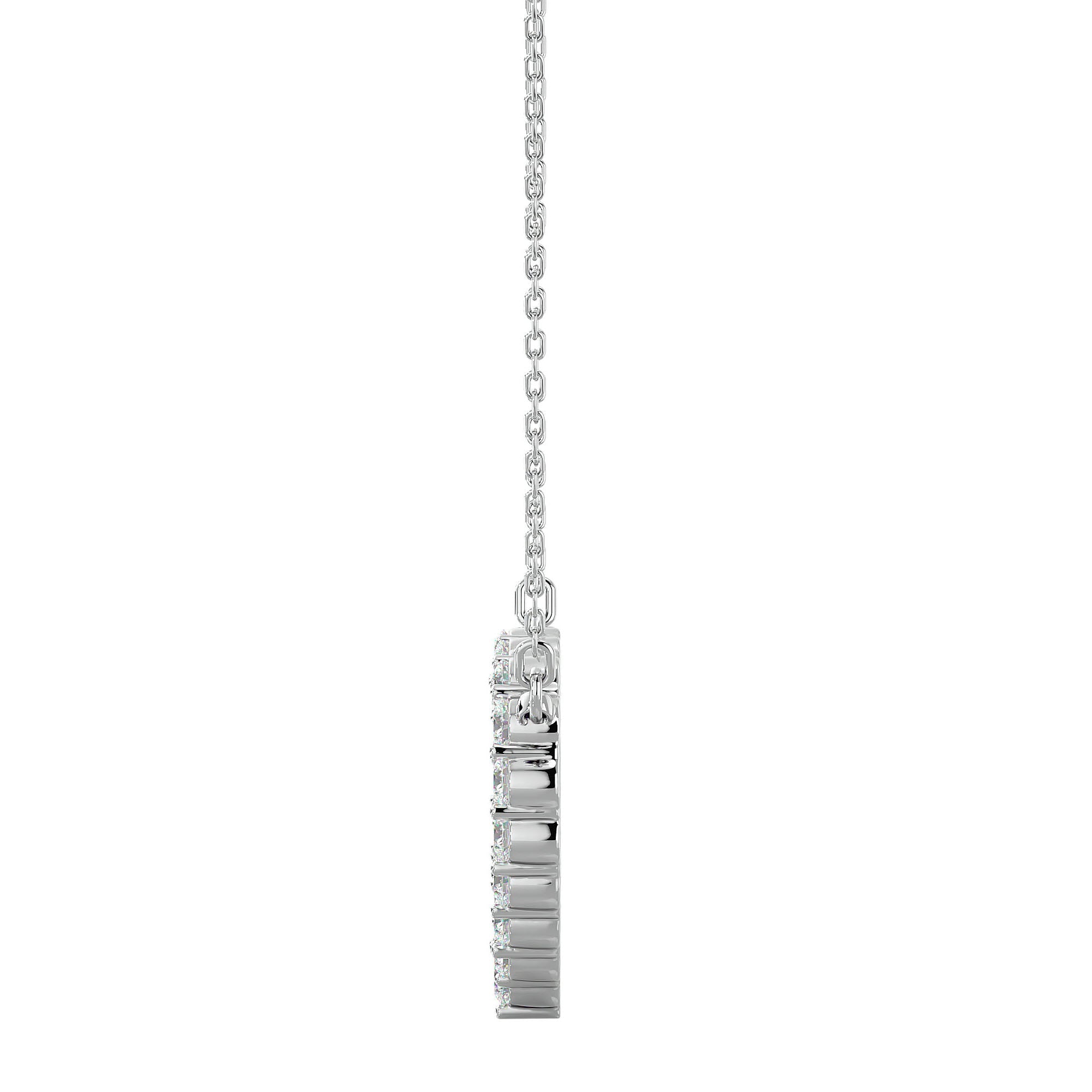 Lanț cu Pandantiv Inimă Eternă Diamante Create în Laborator de 0.46 ct din - Castelo.ro