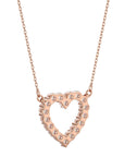 Lanț din Aur 14k cu Pandantiv Inimă Eternă Diamante Naturale de 0.46 ct din 14K Aur Roz - Castelo.ro