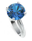 Inel de Logodnă Solitaire Heritage din Aur 14k cu Safir Creat în Laborator de 3 ct