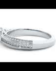 Inel De Logodnă Prestige Pavé din Aur 14k cu Diamante Naturale de 1.04 ct