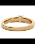 Inel de Logodnă Pavé din Aur 14k cu Diamant Natural Tăietură Princess de 0.61 ct