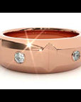 Verighetă din Aur 14k cu Bandă De Diamante Naturale de 0.18 ct