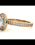 Inel de Logodnă din Aur 14k cu Diamante Naturale Brilliant Halo Pavé de 1.73 ct