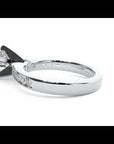 Inel de Logodnă Pavé din Aur 14k cu Moissanite Brilliant de 1.58 ct