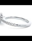 Inel de Logodnă Azure cu Diamante Naturale Halo Pavé de 0.72 ct