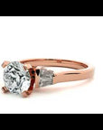 Inel de Logodnă din Aur 14k cu Trei Moissanite de 0.94 ct